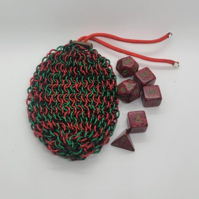 Large or Small Plaid Red/Green Dice Bag