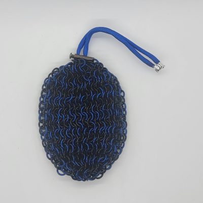 Large or Small Plaid Cobalt Blue/Black Dice Bag