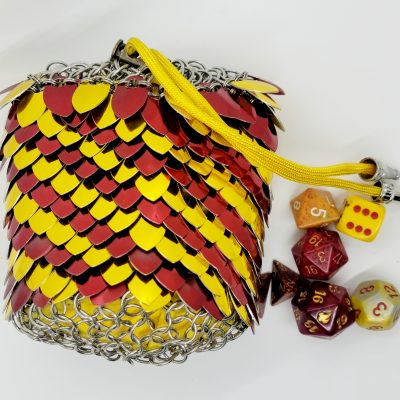 Yellow/Red Scale Dice bag