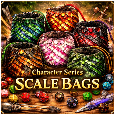 Character Series Scale Dice Bags